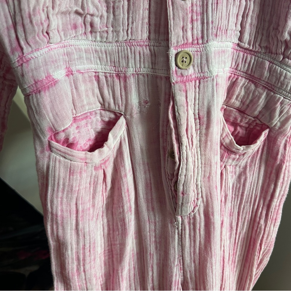 Free People Vibrant Pink Jumpsuit - Picture 4 of 5